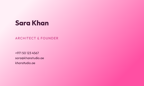 Wash business card design, Bubblegum Wash