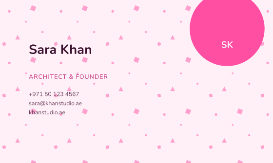 Blob business card design, Bubblegum Blob