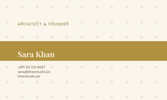 Ribbon business card design, Champagne Ribbon