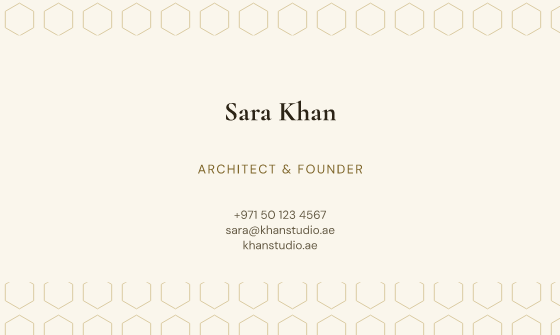 Lattice business card design, Champagne Lattice