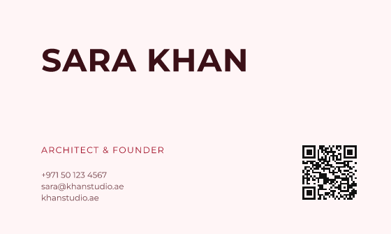 Bold business card design, Cherry Bold