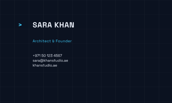 Terminal business card design, Circuit Blue Terminal