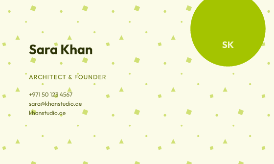 Blob business card design, Citrus Blob