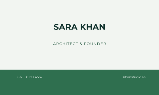 Bottom Bar business card design, Forest Bottom Bar