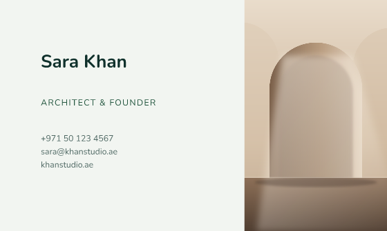 Portrait business card design, Forest Portrait