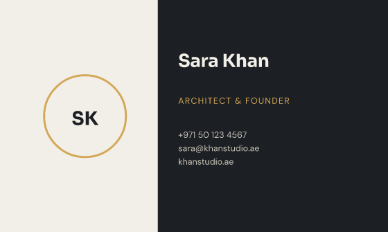 Split business card design, Graphite Split