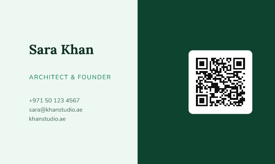 Duo business card design, Jade Duo