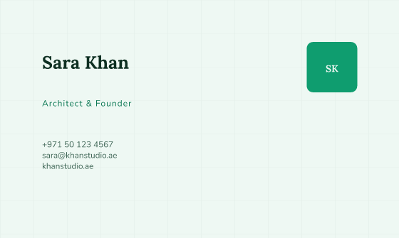 Seal business card design, Jade Seal