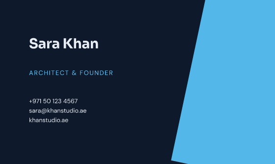 Spotlight business card design, Midnight Spotlight