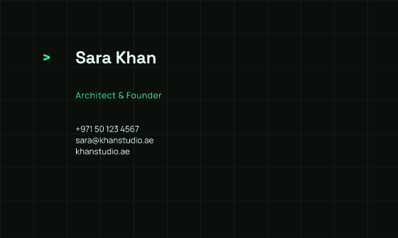 Terminal business card design, Neon Ink Terminal