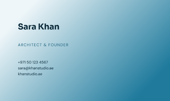 Wash business card design, Ocean Wash
