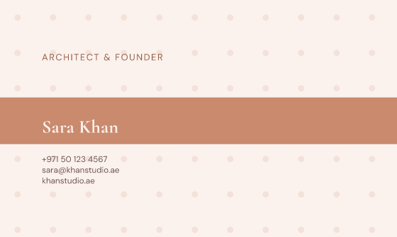 Ribbon business card design, Rose Gold Ribbon