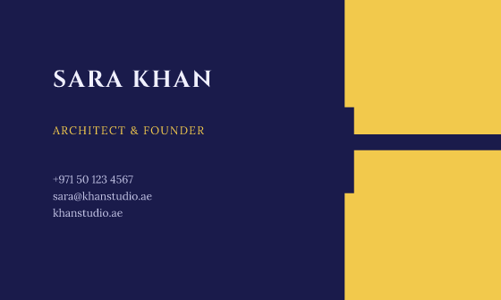 Blocks business card design, Royal Blocks