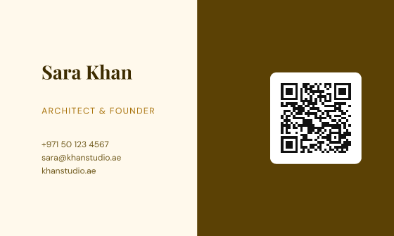 Duo business card design, Saffron Duo