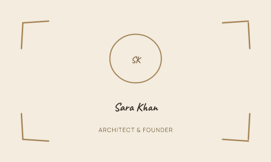 Sketch Frame business card design, Sand Sketch Frame