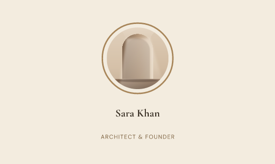 Halo business card design, Sand Halo
