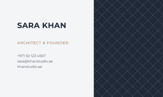 Field business card design, Slate & Copper Field