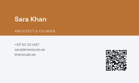 Header business card design, Slate Header
