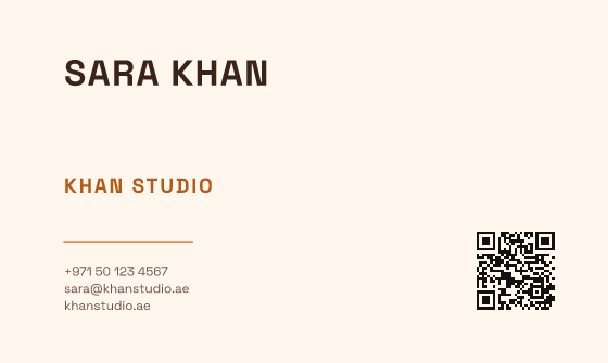 Poster Type business card design, Sunset Poster Type